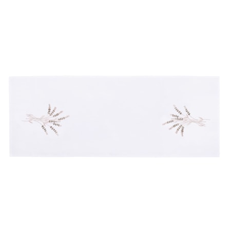 Konsimo CLIMAS Bieżnik plamoodporny, biały/kremowy