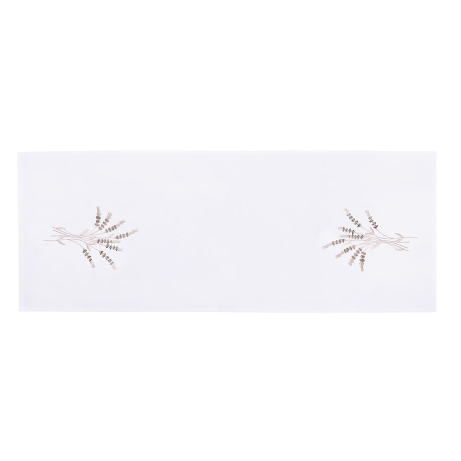 Konsimo CLIMAS Bieżnik plamoodporny, biały/kremowy