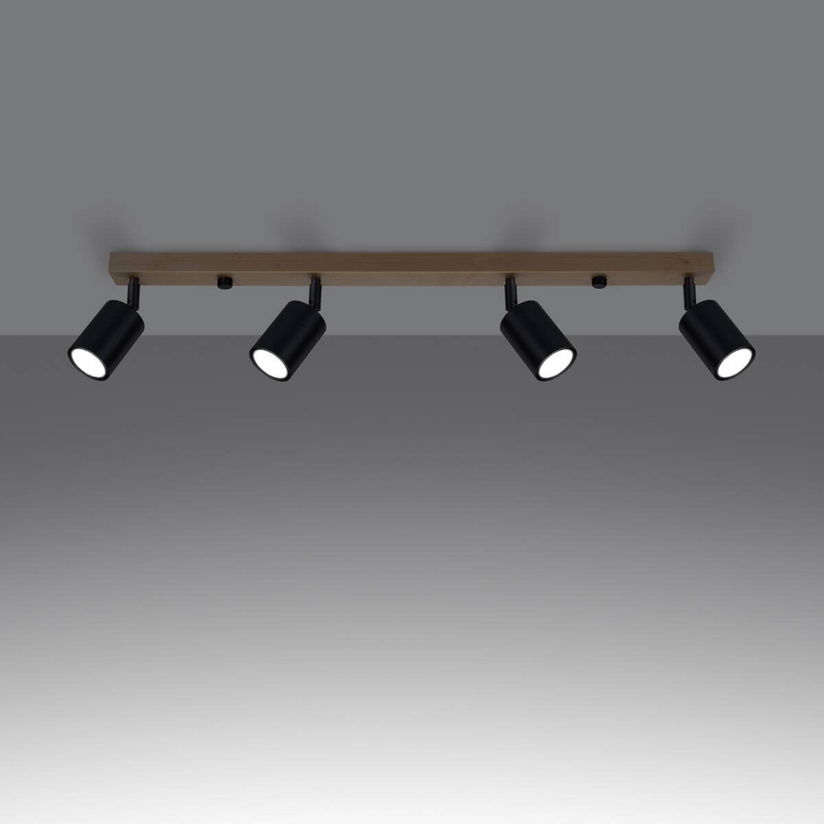 Plafon VERDO 4 czarny