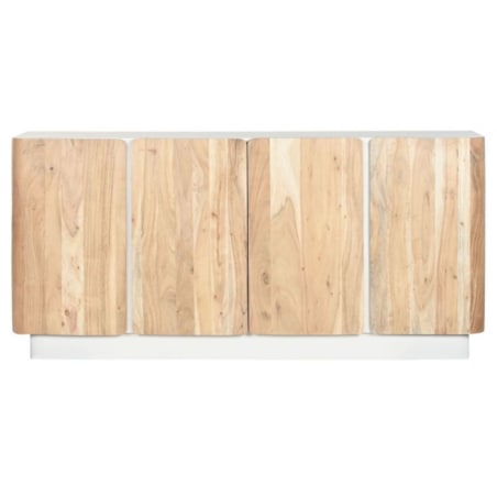 Komoda z drewna mango i akacji 80x170x40 cm AKASJA