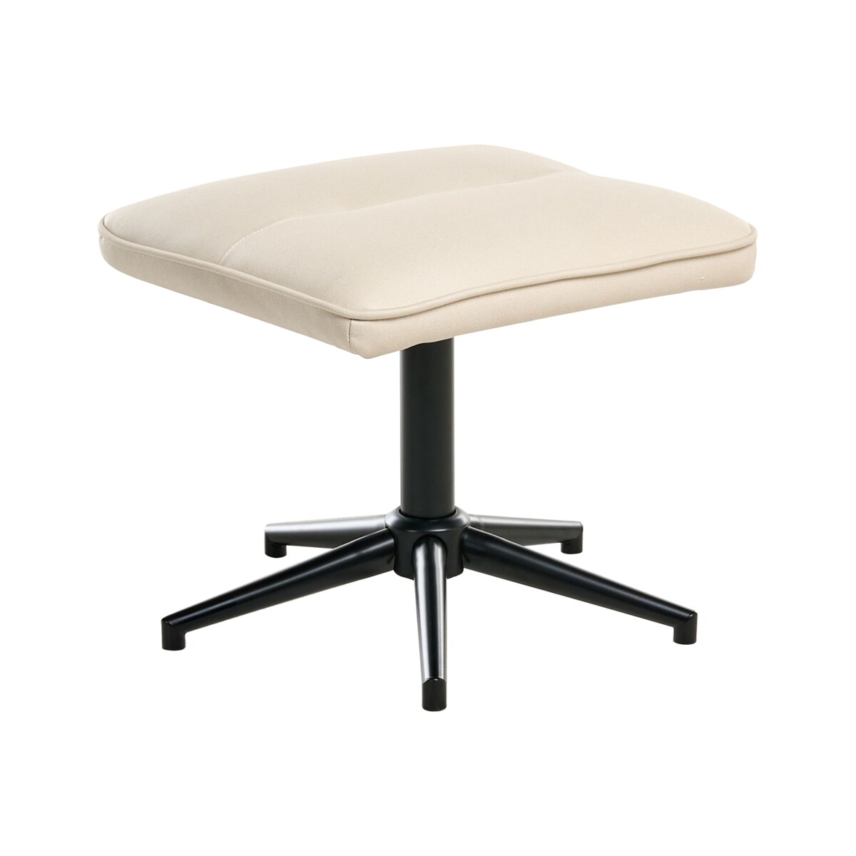 Rozkładany fotel ERATO Ekoskóra Jasnobeżowy