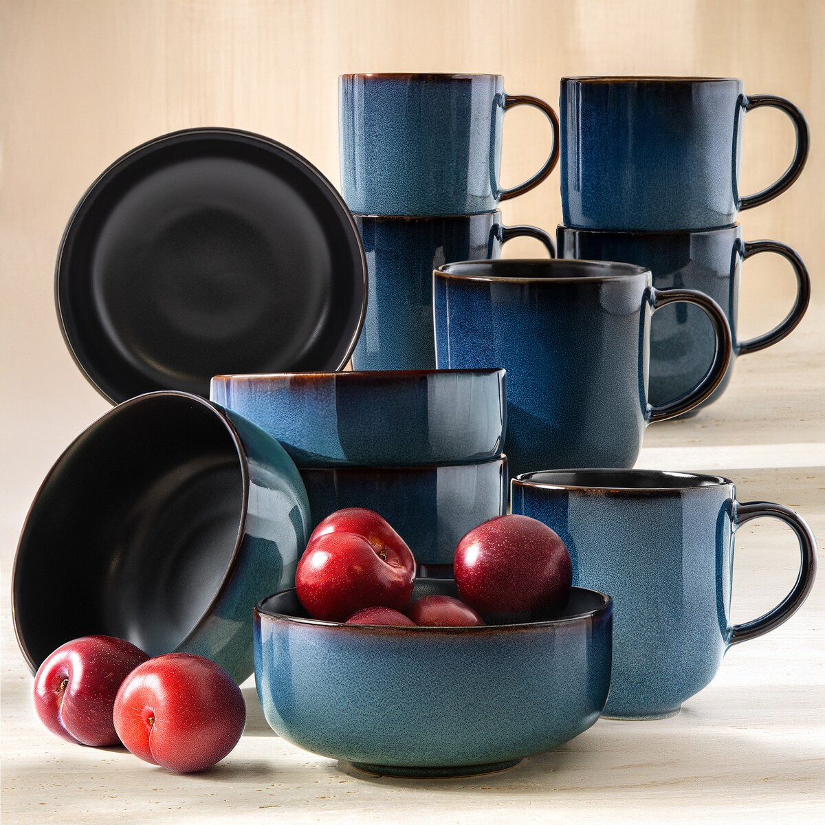 BALI Zestaw śniadaniowy 6 os. (12 el.)