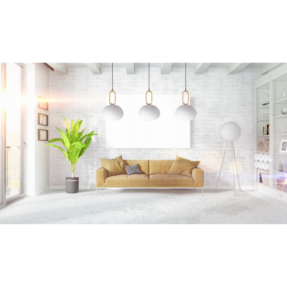 Lampa Wisząca Szklana Mleczna Złota Biała Toolight