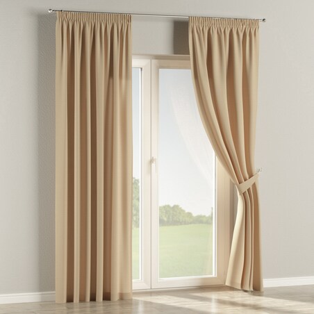Zasłona na taśmie marszczącej 1 szt. 130x245 caffe latte (beżowy)