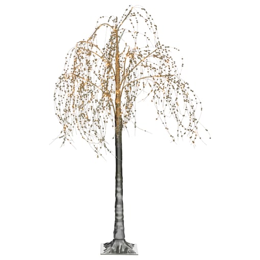 Dekoracja ogrodowa LED NILLAKA Drzewko 145 cm Srebrny