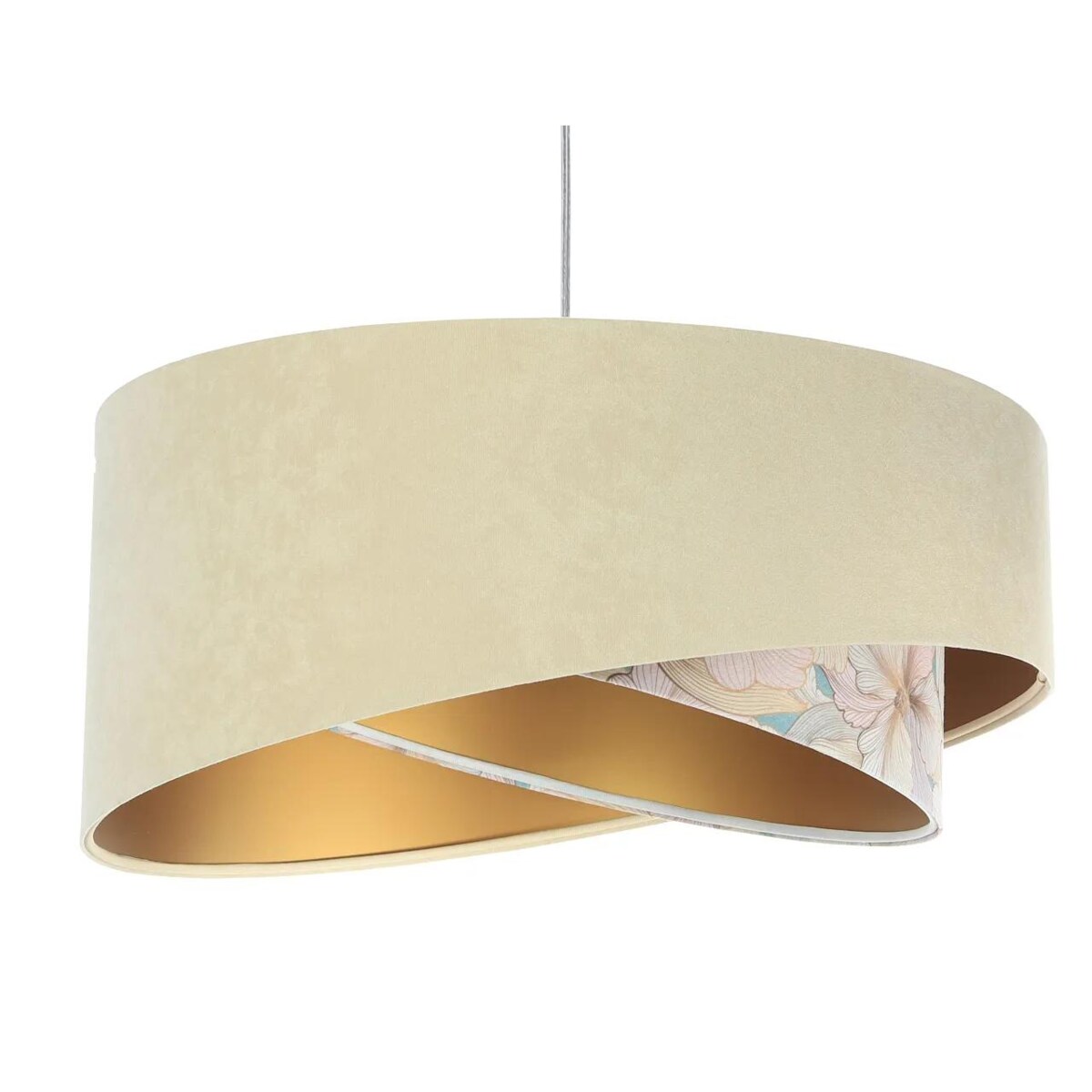 Lampa wisząca SAND FLOWER 2 beżowa/złota