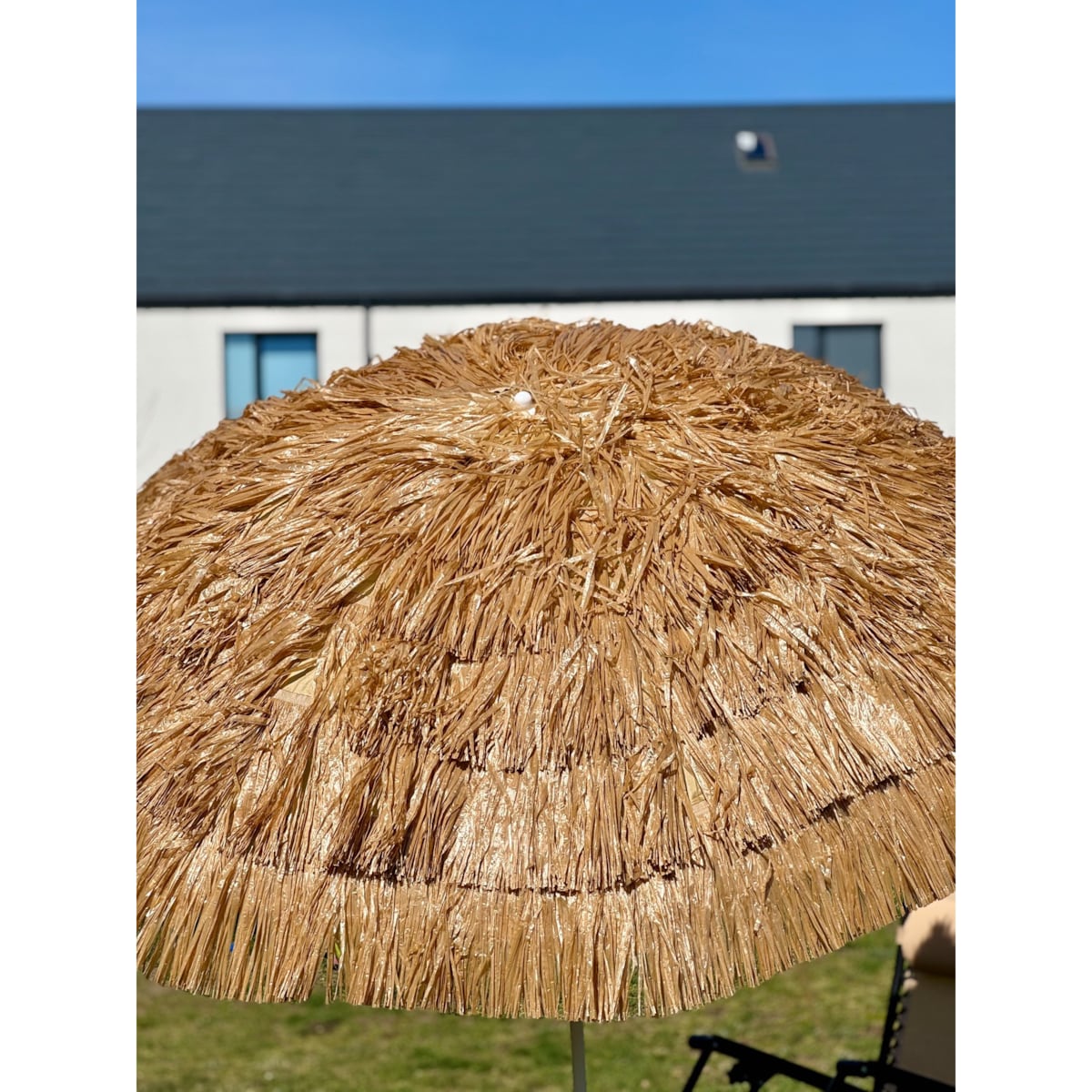 Parasol ogrodowy plażowy Havana mocny średnica 180 cm duży składany łamany