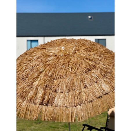 Parasol ogrodowy plażowy Havana mocny średnica 180 cm duży składany łamany