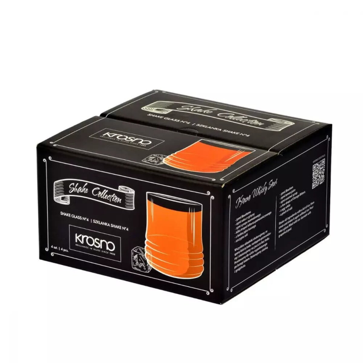 Szklanki do Drinków Soku Whisky Krosno Shake N°4 Whisky Sour 280 ml Zwężane