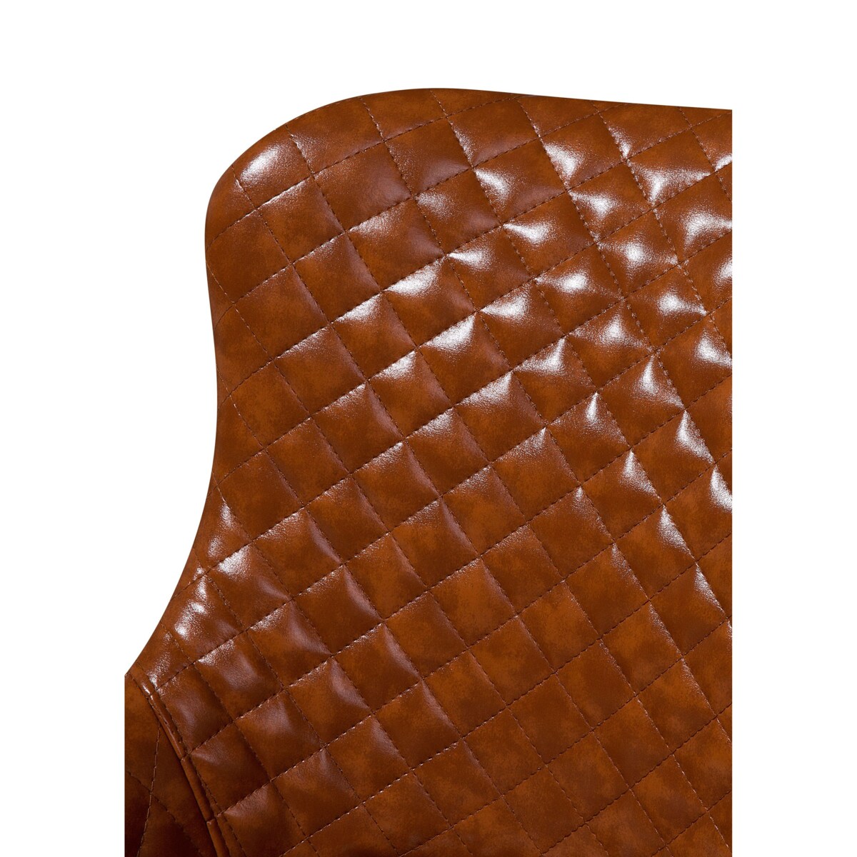 Zestaw 2 krzeseł do jadalni ekoskóra brązowy SOLANO