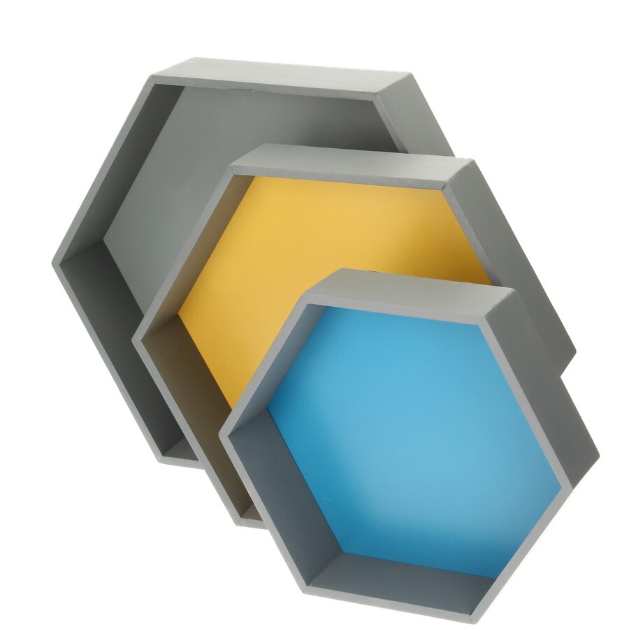 Półka Honeycomb gray 50x45x15cm, 50x45x15cm