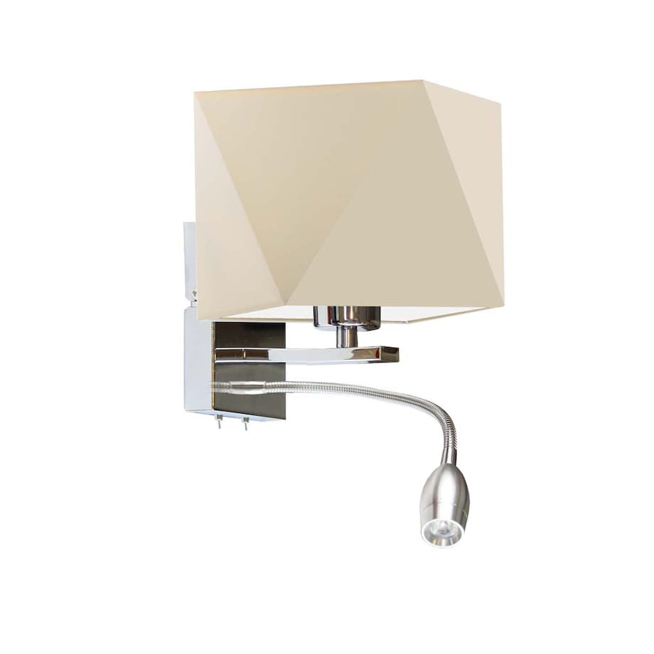 Kinkiet LED lampa ścienna lampa na ścianę z abażurem diament MOTO