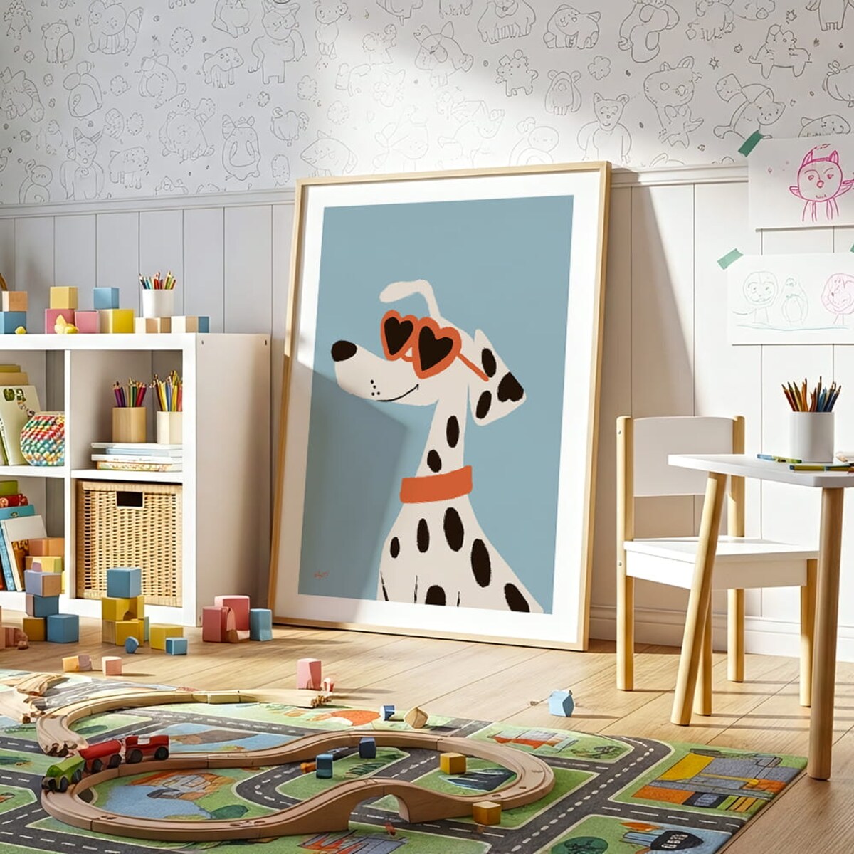 plakat stylowy dalmatyńczyk 70x100