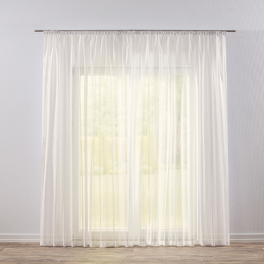 Firana na taśmie 300x245 ecru