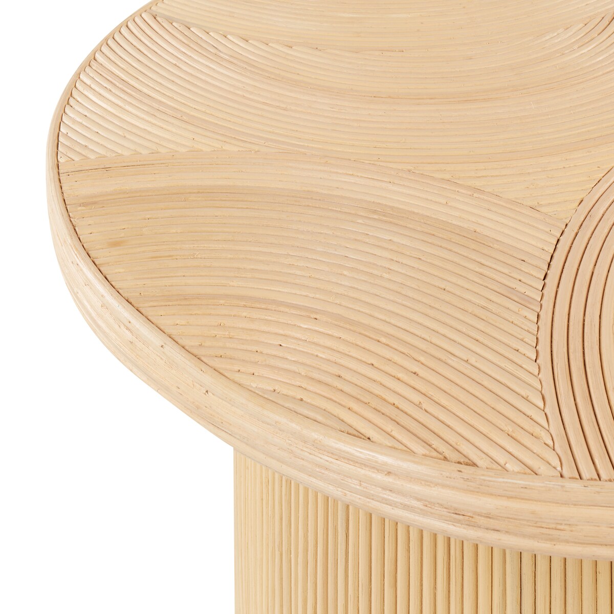 Zestaw 2 stolików kawowych ILIOS Rattan Naturalny