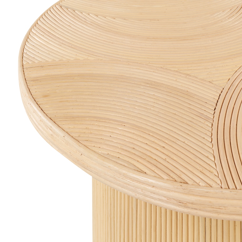 Zestaw 2 stolików kawowych ILIOS Rattan Naturalny