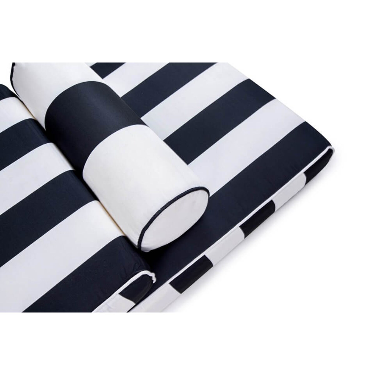 Materac ogrodowy z poduszką Azure 5900168832312 King Home czarny biały