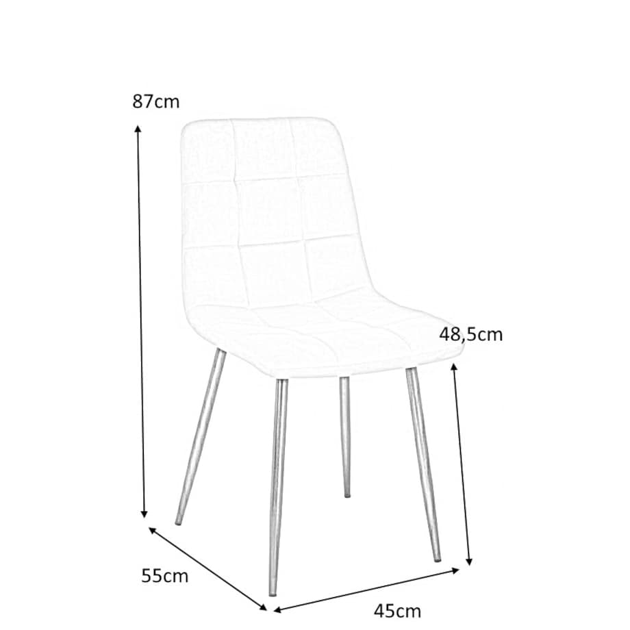 Krzesło z miękkim siedziskiem CARLO J-06.LIGHT.PINK różowe