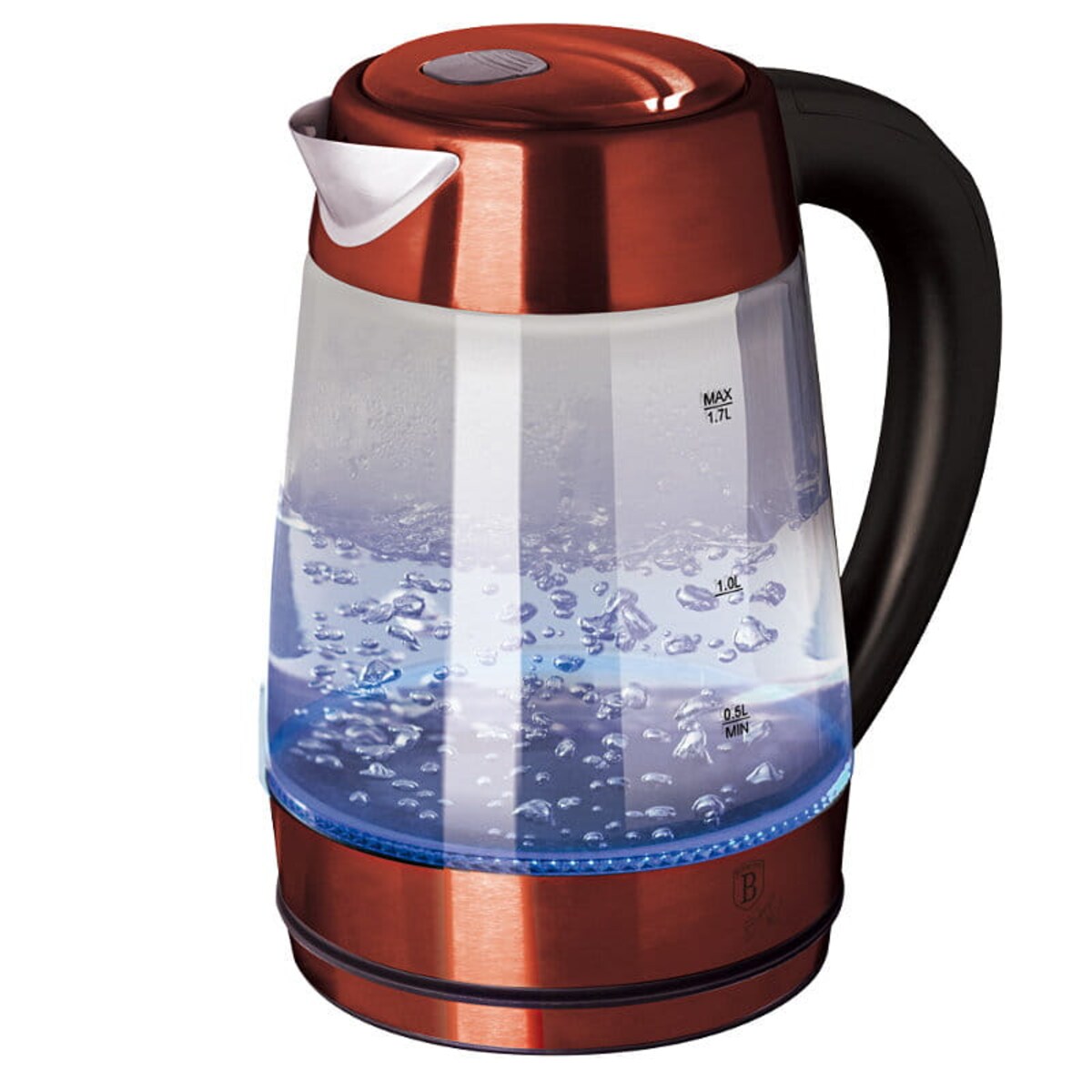 Czajnik elektryczny LED czerwony Berlinger Haus BH-9128 Burgundy