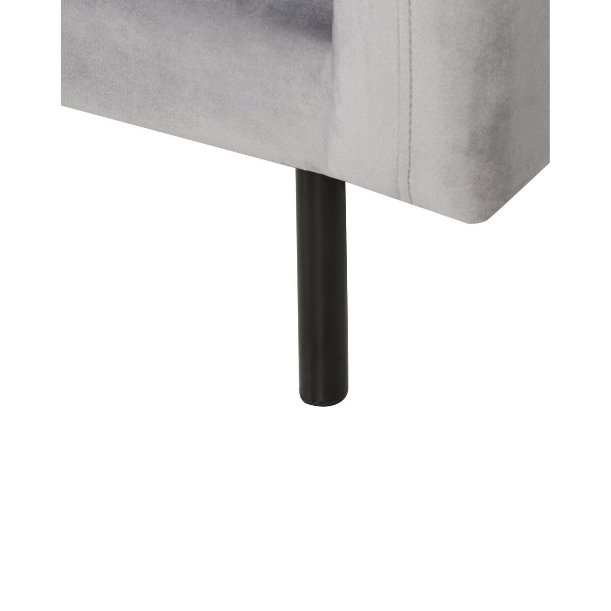 Fotel szary welurowy VINTERBRO