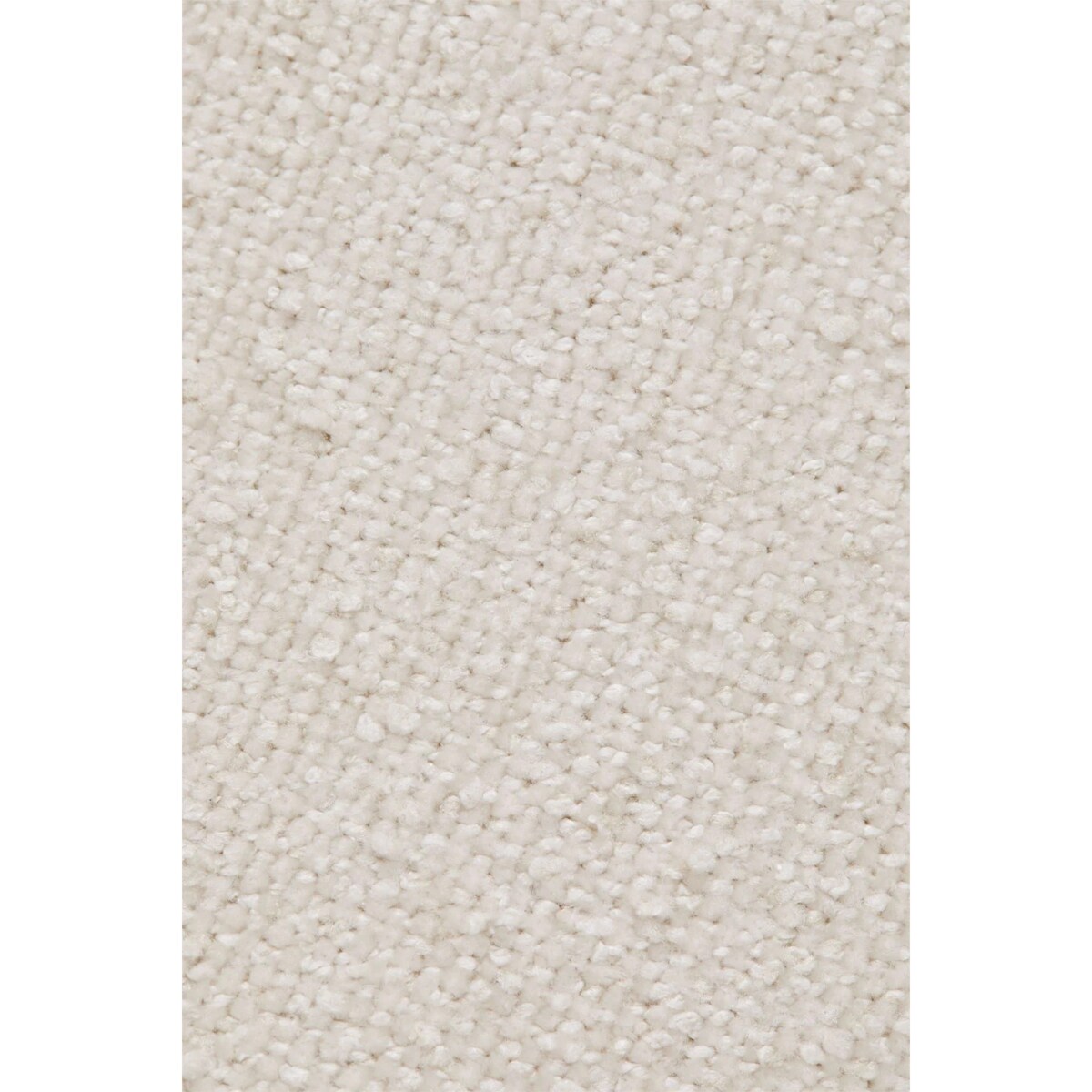 Fotel z tkaniny szenilowej Jolie, ciemne drewno, kremowo-beżowy