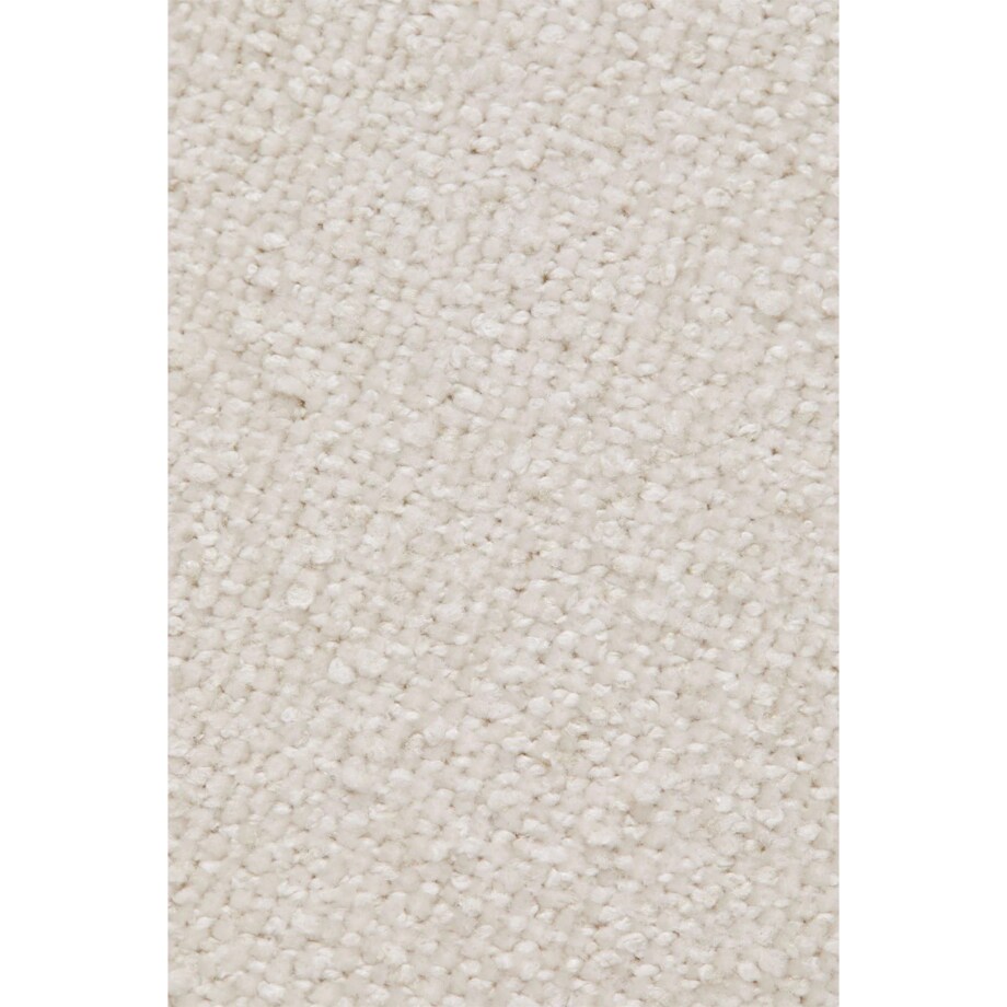 Fotel z tkaniny szenilowej Jolie, ciemne drewno, kremowo-beżowy