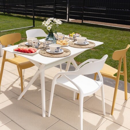 Stół Modesto 120x80x73cm white, 120 x 80 x 73 cm