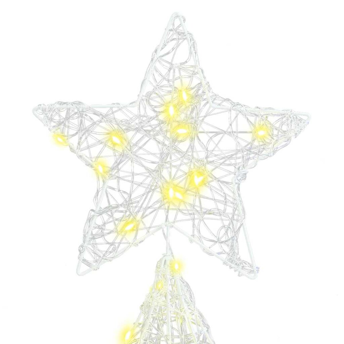 vidaXL Choinka z 240 diodami LED Ciepła biel 180 cm Akryl