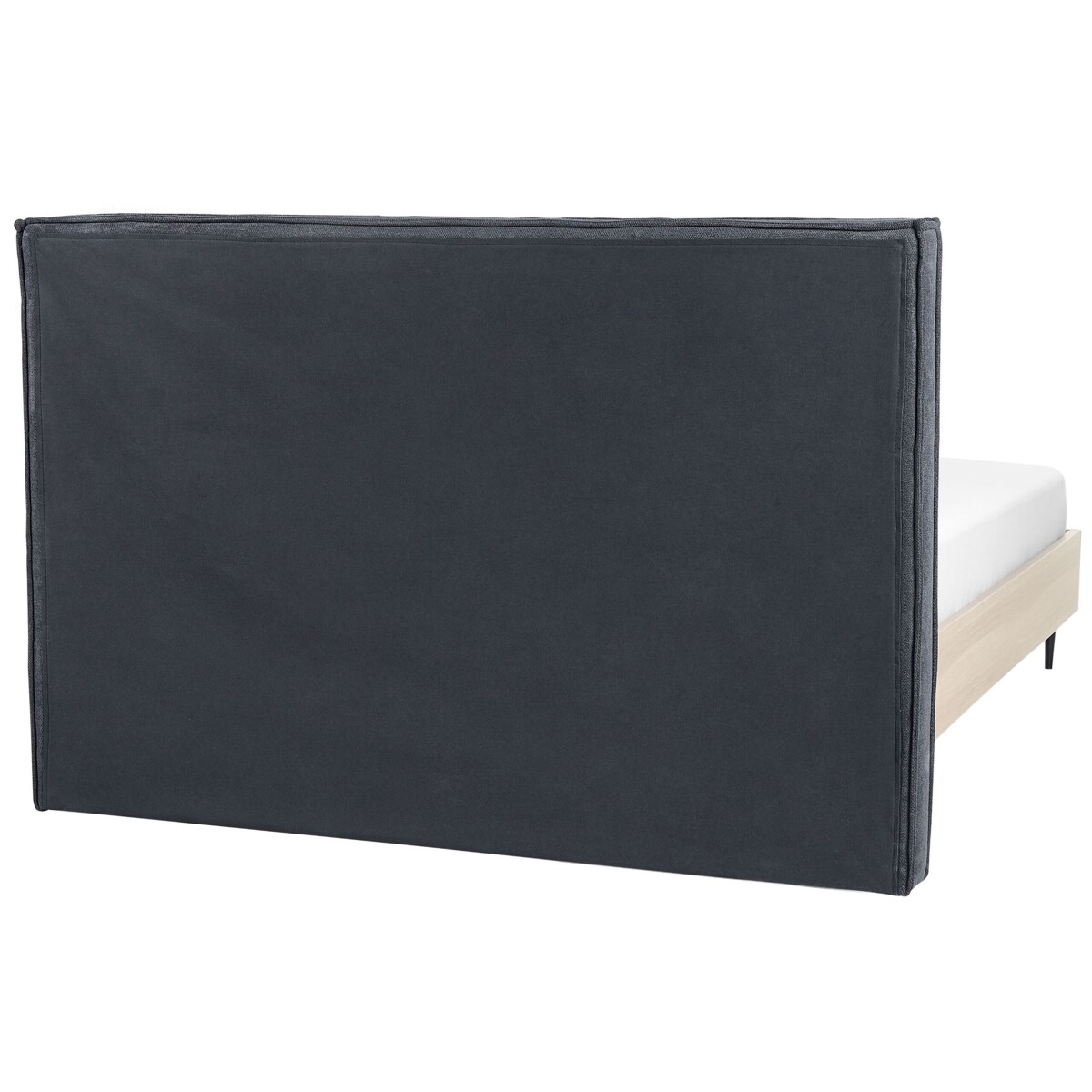 Łóżko tapicerowane 140 x 200 cm szare IZERNORE