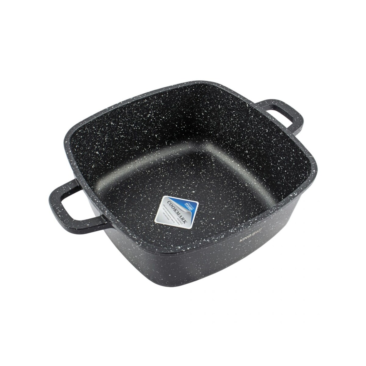 Garnek kwadratowy Z powłoką marmurową 2.8L 20cm indukcja gaz KINGHOFF