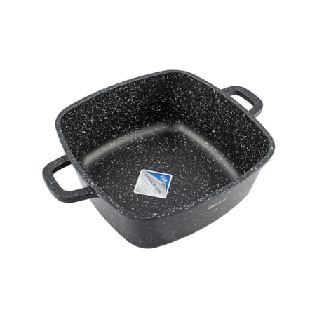 Garnek kwadratowy Z powłoką marmurową 2.8L 20cm indukcja gaz KINGHOFF