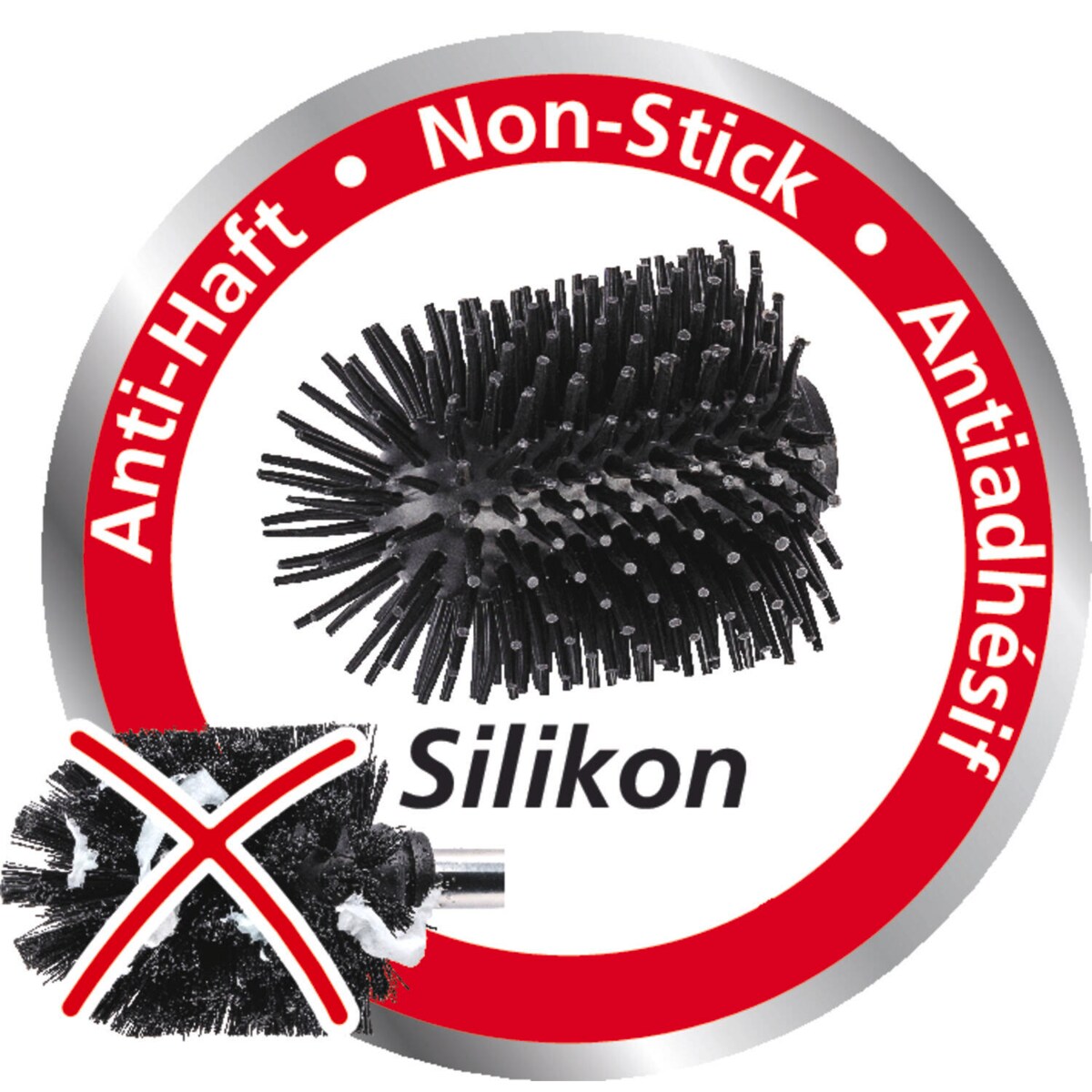 Szczotka WC z ceramicznym pojemnikiem NERNO, Ø 10,5 cm