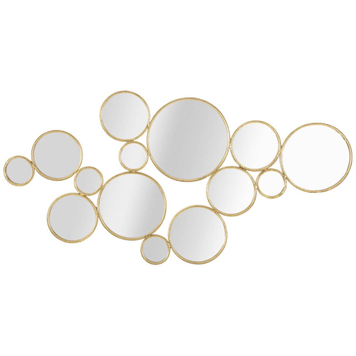 Kompozycja luster w złotej ramie, 100 x 51,5 cm