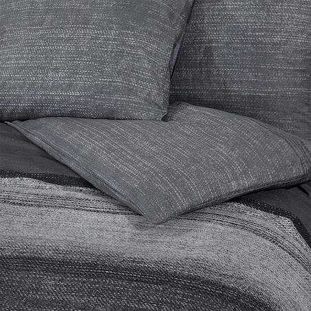 vidaXL Zestaw pościeli, ciemnoszary, 140x200 cm, bawełna