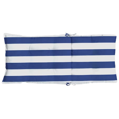 vidaXL Poduszki na krzesła z wysokim oparciem, 2 szt., niebiesko-białe