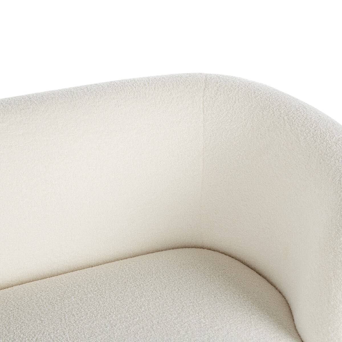 Sofa dla 3 osób LOEN Boucle Biały