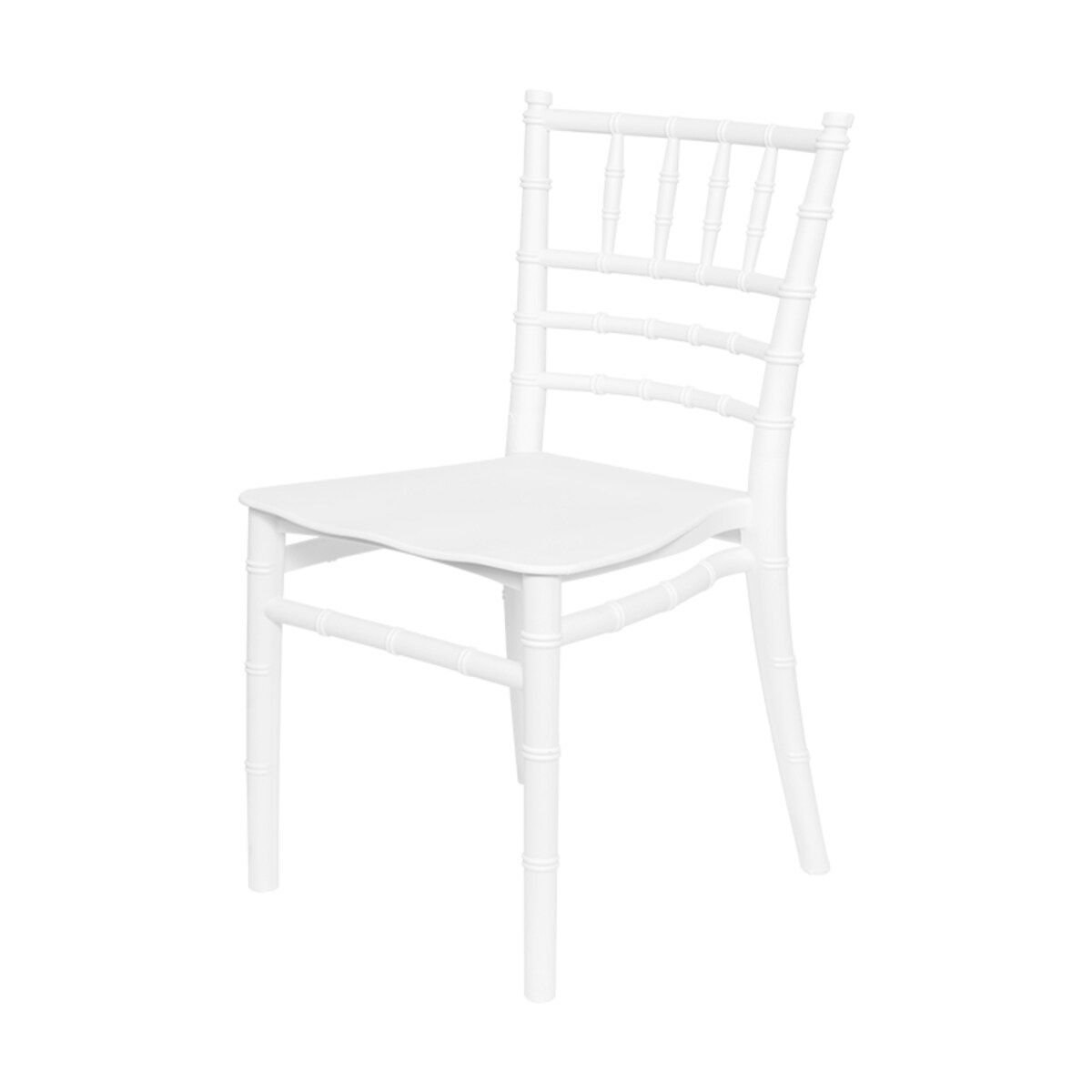 Krzesełko dla dzieci plastikowe z oparciem białe dziecięce