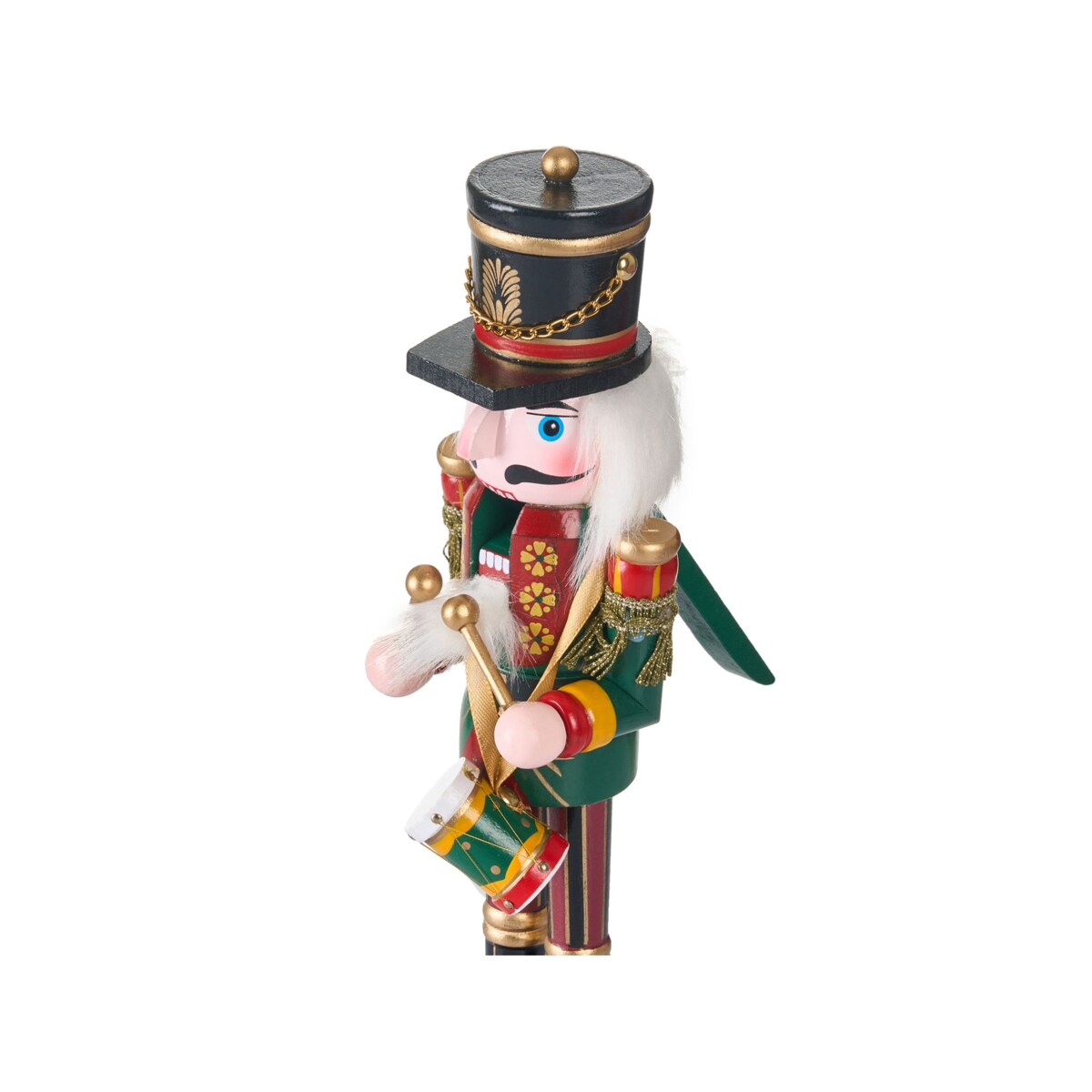 Zestaw 3 figurek dekoracyjnych LJUSNAN Dziadek do orzechów 30 cm Ciemnozielony