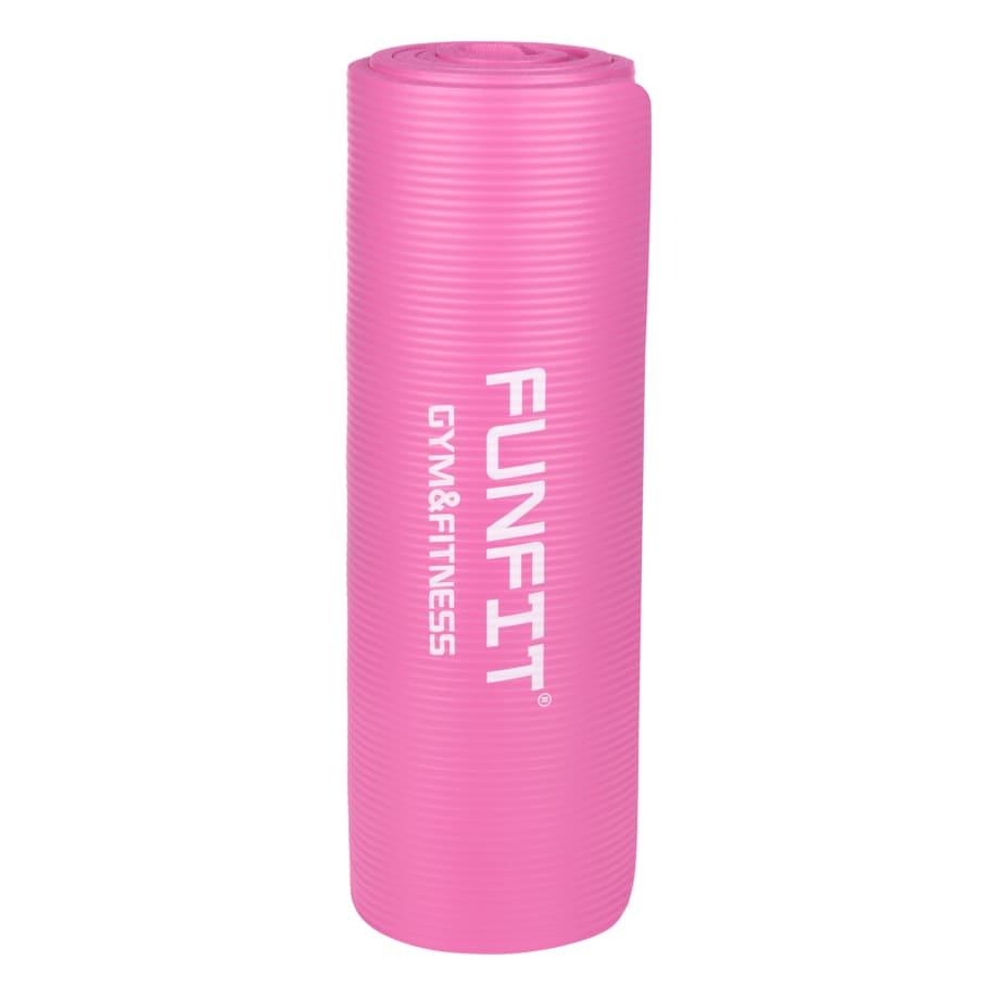 Mata Fitness 183x61 cm do jogi i ćwiczeń FUNFIT różowa