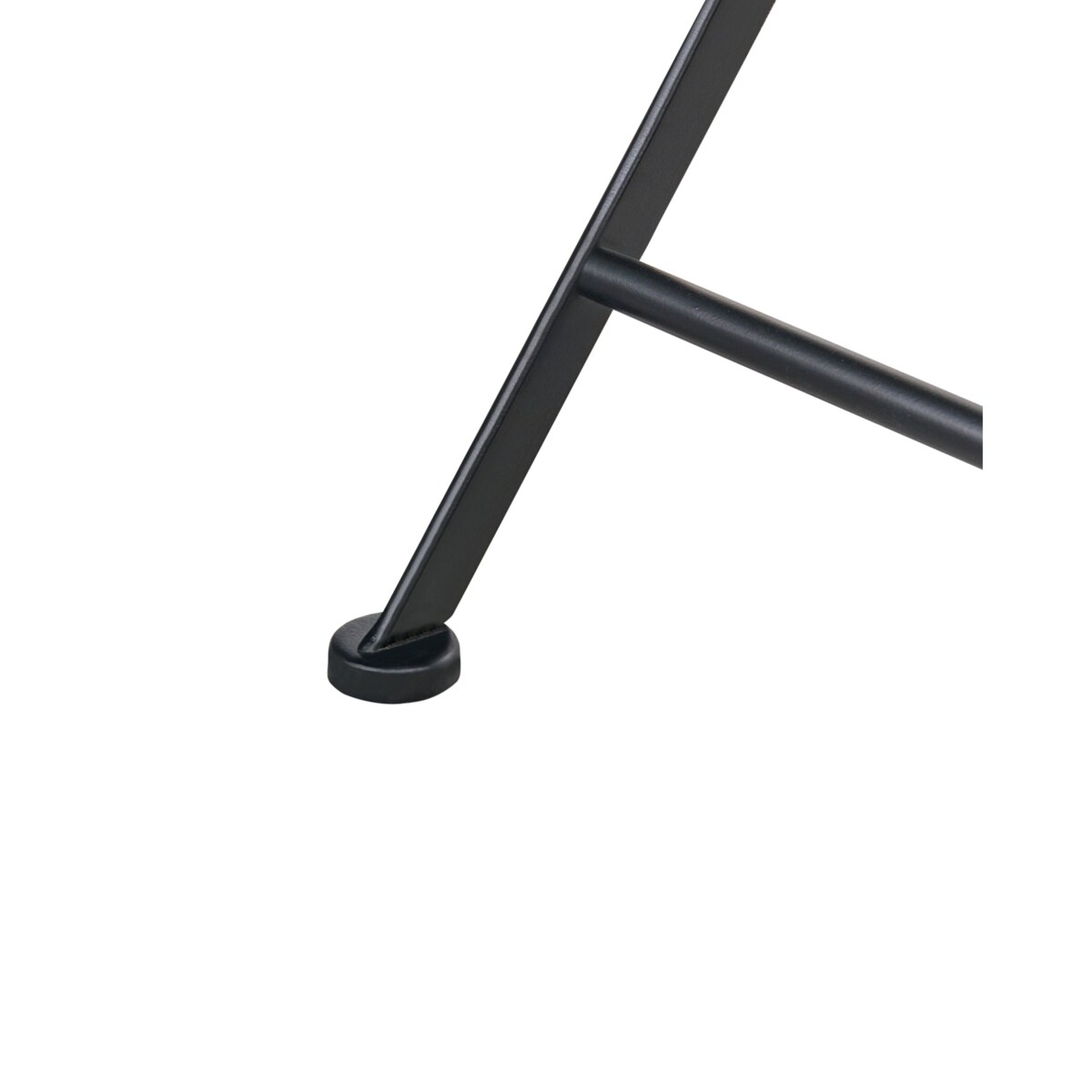 Zestaw 2 krzeseł ogrodowych AGGIUS Składane Metal Czarny