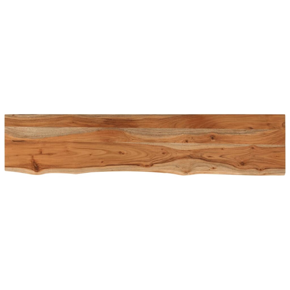 vidaXL Półka ścienna, 100x20x3,8cm, drewno akacjowe, naturalna krawędź