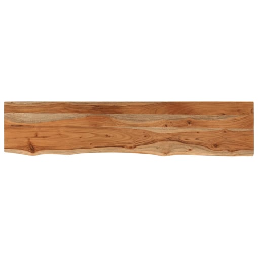 vidaXL Półka ścienna, 100x20x3,8cm, drewno akacjowe, naturalna krawędź
