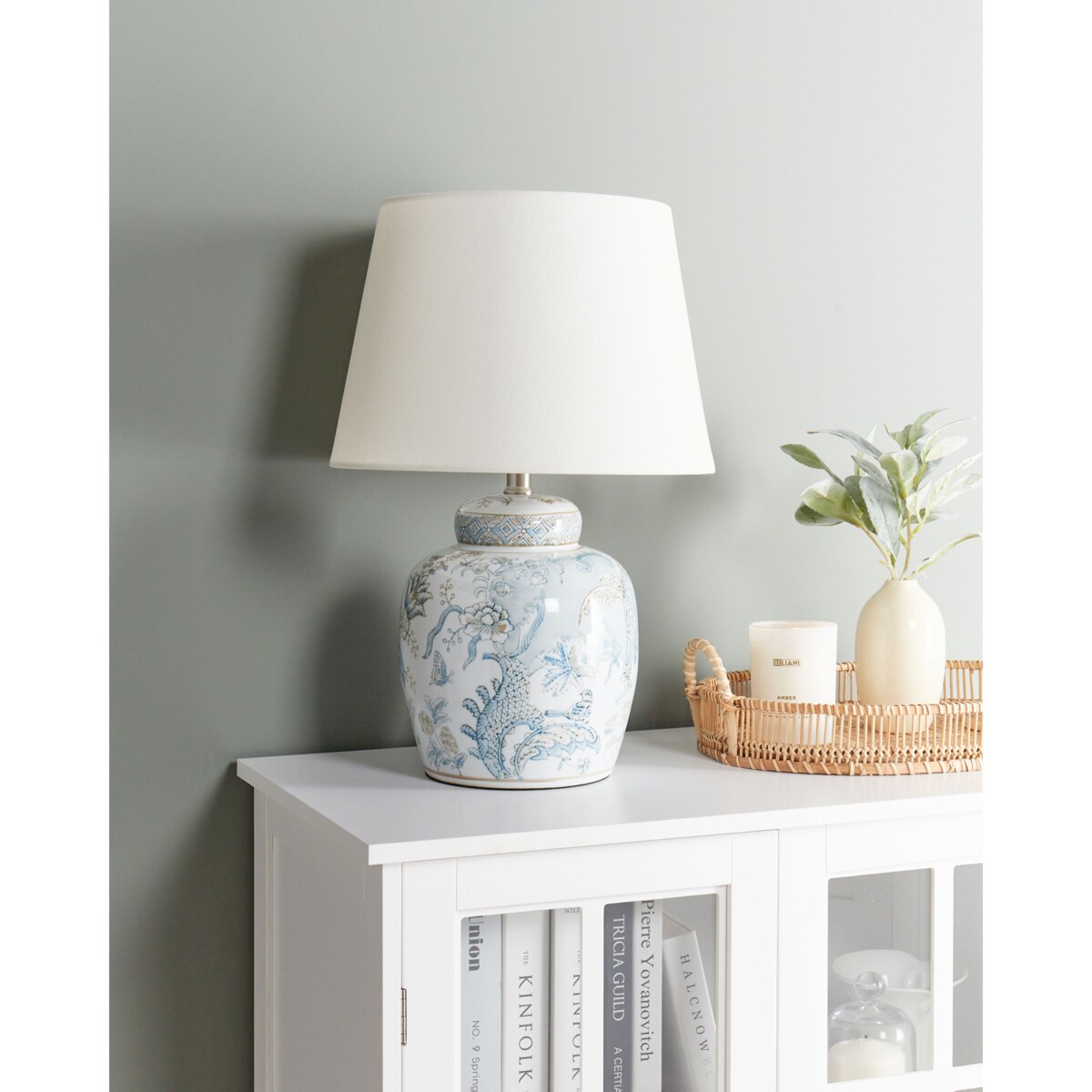 Lampa stołowa JAMAPA Porcelana Biały