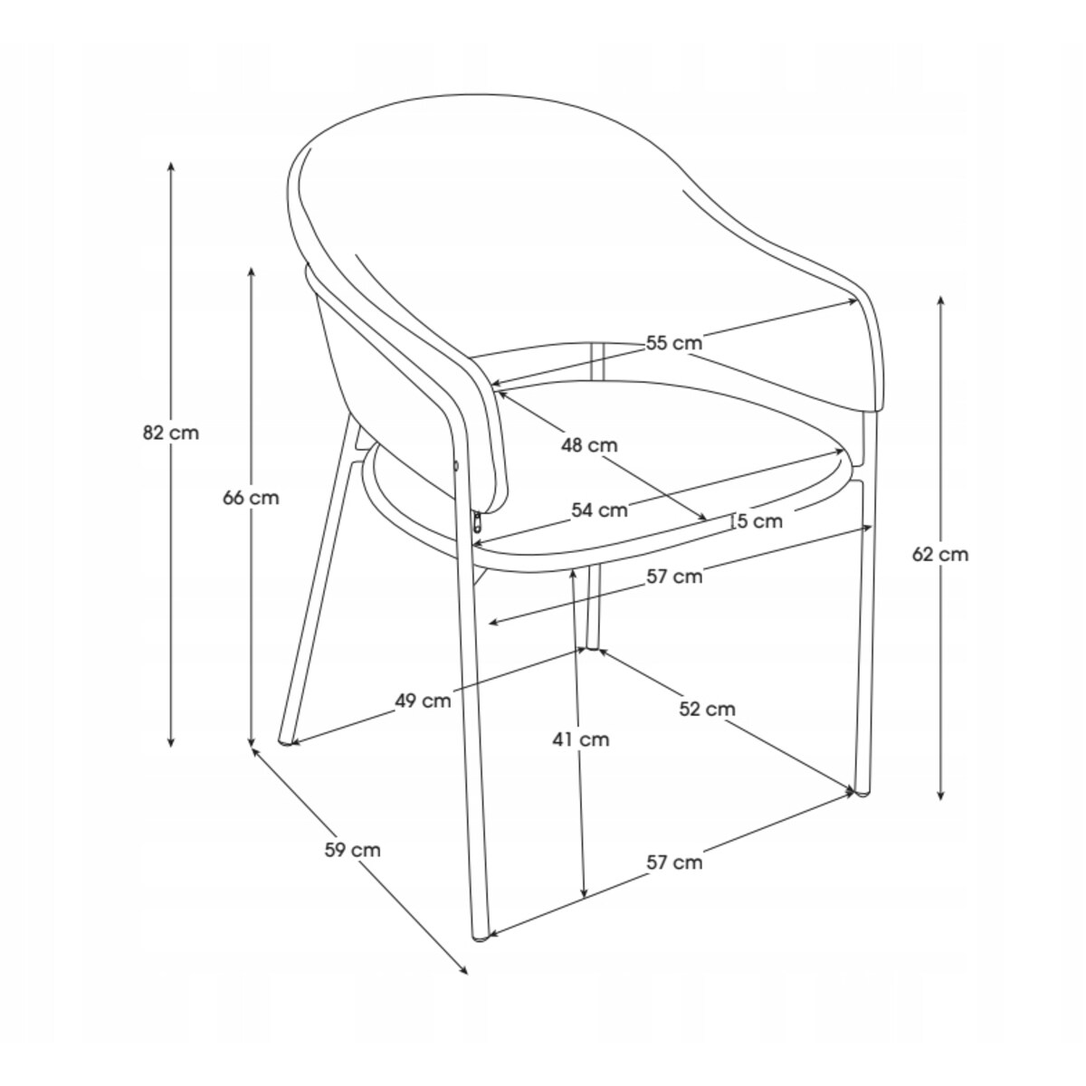 ZESTAW 2 SZTUK Krzesła ORANO Boucle Beżowe Metalowa Rama JAPANDI Jadalnia