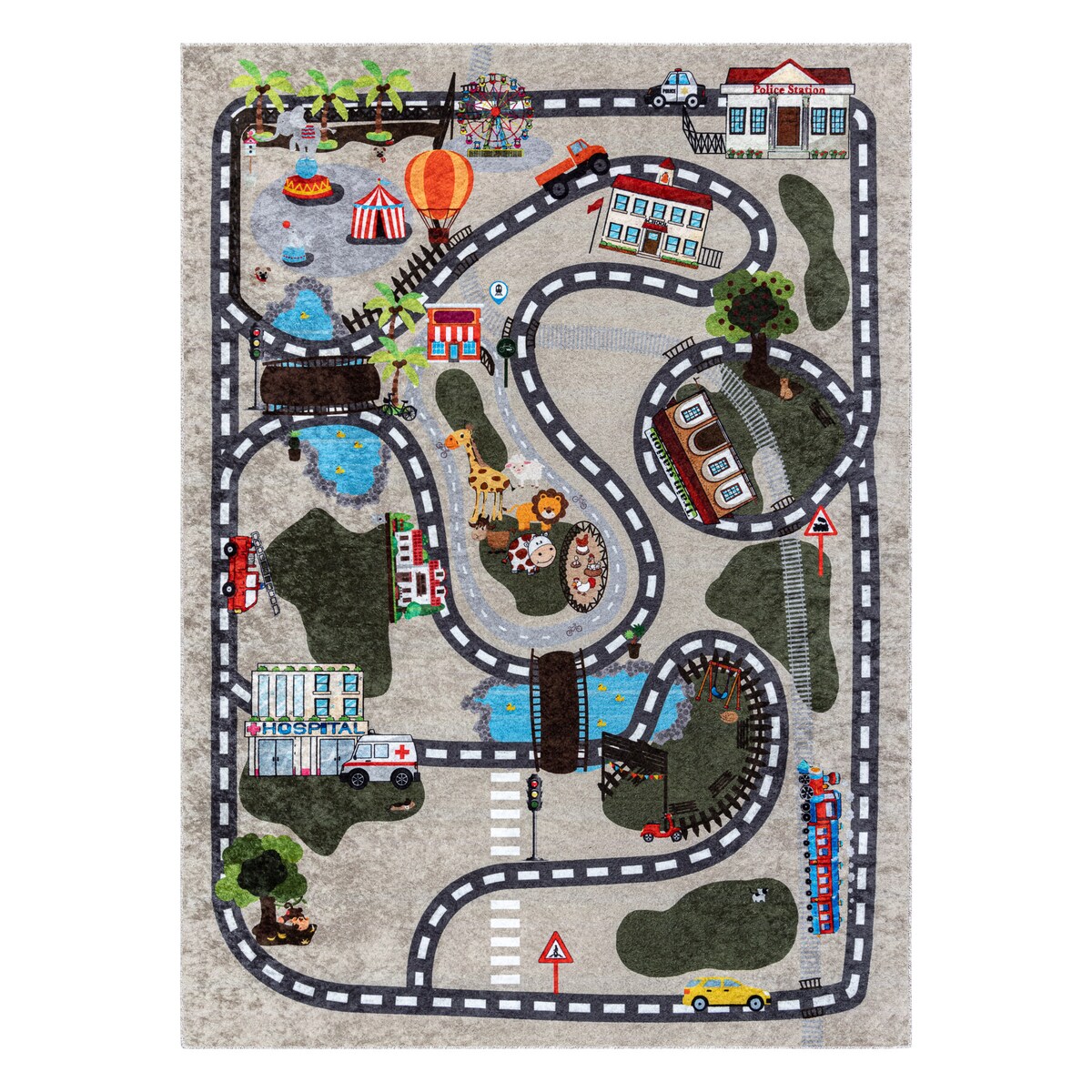 Dywan do prania JUNIOR 51803.804 Miasto, 120x170 cm