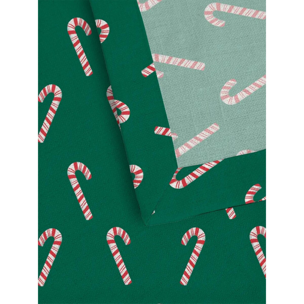 Serwetki świąteczne - Laski świąteczne - zieleń (2szt.)