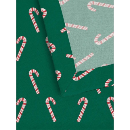 Serwetki świąteczne - Laski świąteczne - zieleń (2szt.)