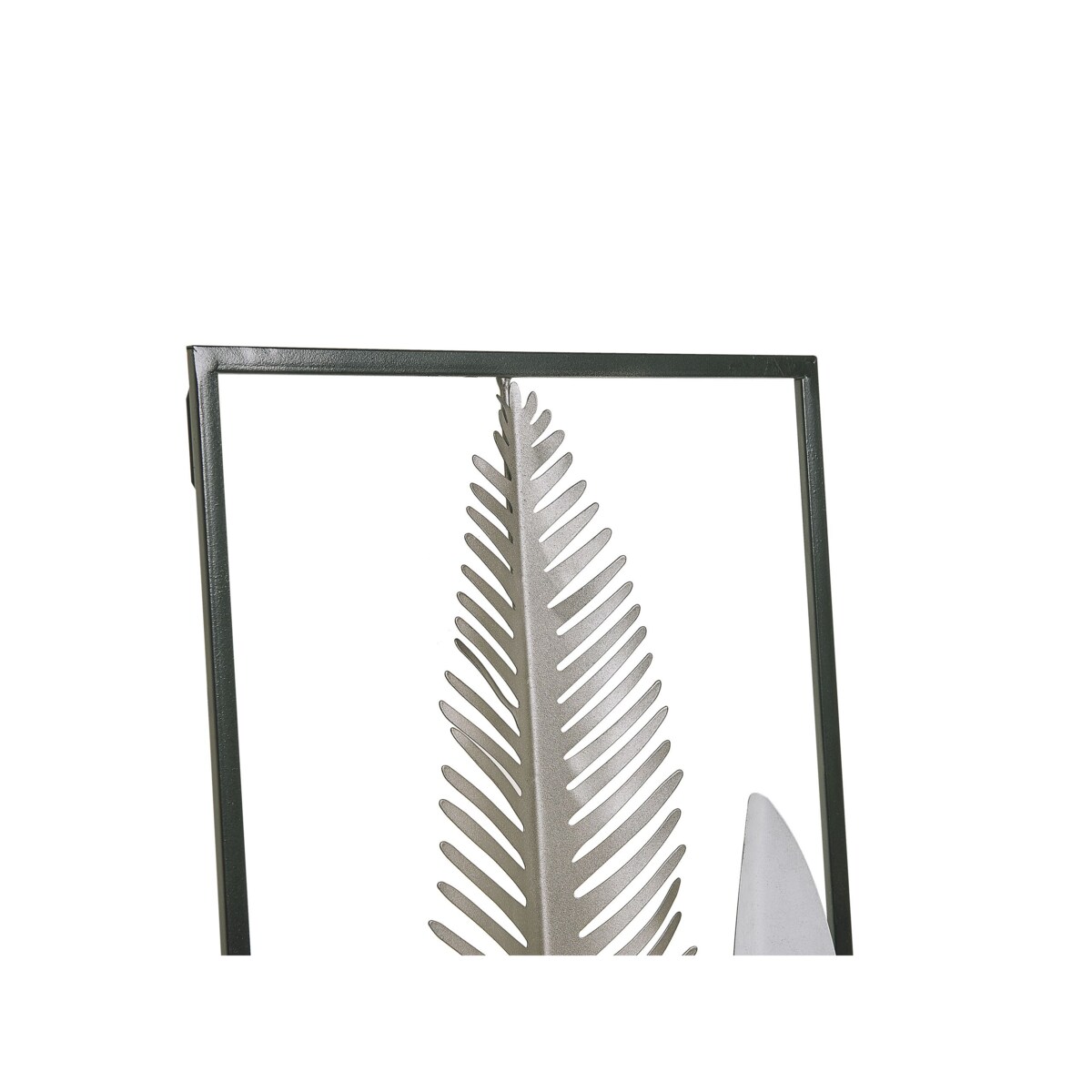 Dekoracja ścienna Liść NIOBIUM Metal 90 cm Srebrny