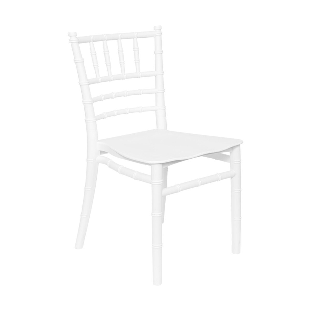 Krzesełko dla dzieci plastikowe z oparciem białe dziecięce