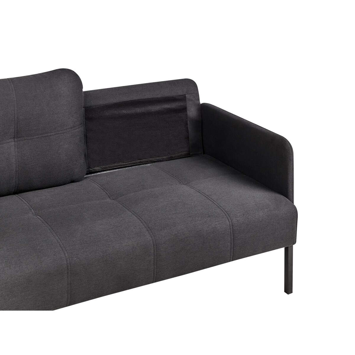 Sofa 2-osobowa ciemnoszara LAHTI